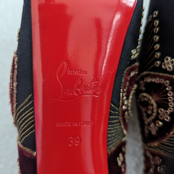 Louboutin Sombrero stiletto high heels 39 8 8.5 - Picture 5 of 6